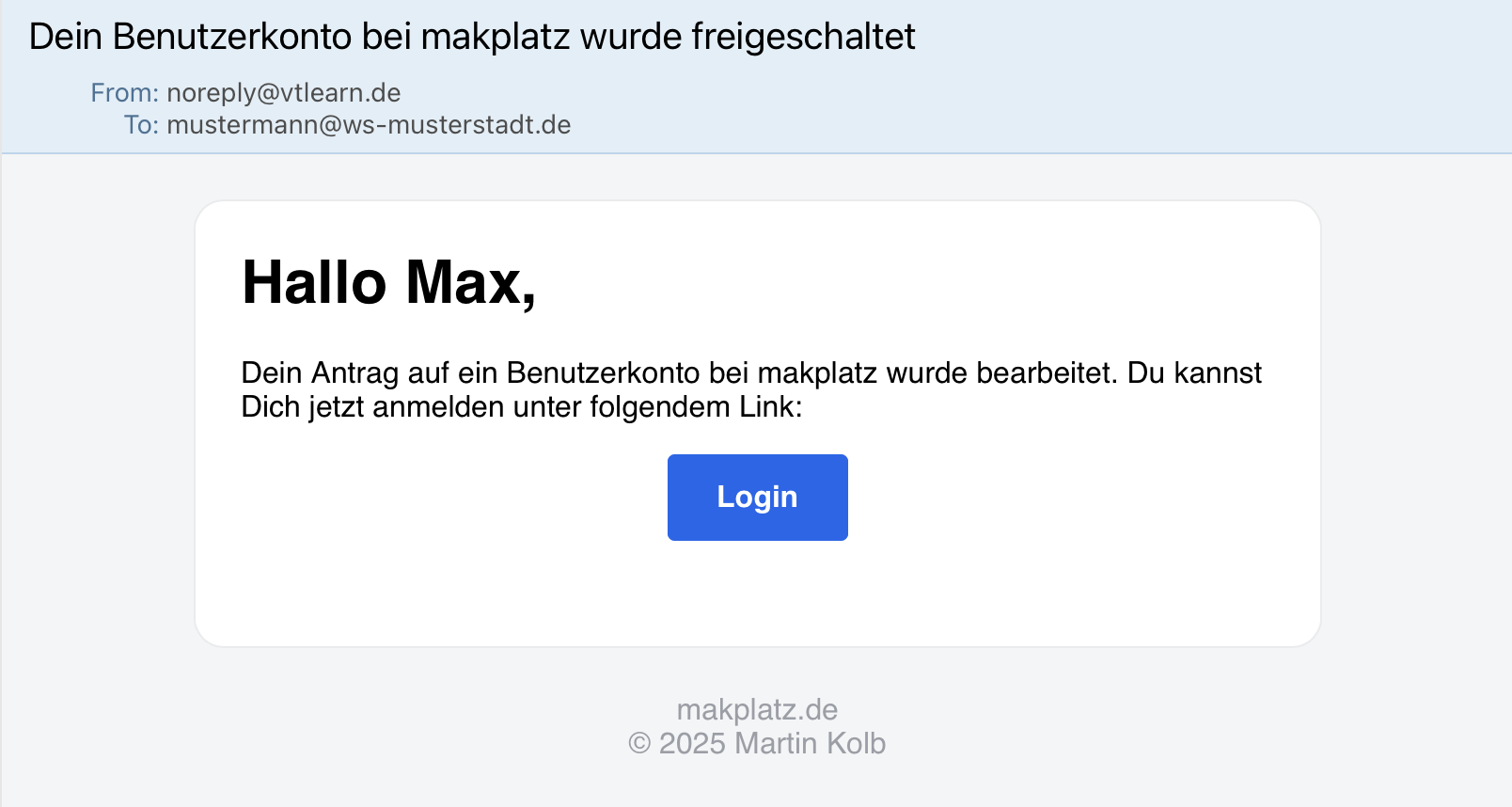 Formular für Antrag aufBenutzerkonto als Lehrkraft